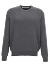 Golden Goose Cotton Dany Pullover With Lettering In Gray