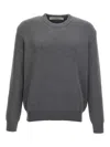 Golden Goose Cotton Dany Pullover With Lettering In Gris