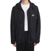 Golden Goose Daris Star Collection Logo Hooded Windbreaker In Black/white