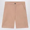 Golden Goose Dark Beige Cotton Shorts In Nude