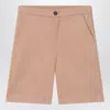 Golden Goose Dark Beige Cotton Shorts In Nude