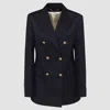 Golden Goose Double Breasted Blazer In Light Dry Wool Gabardine Clothing