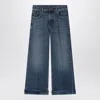 Golden Goose Dark Blue Washed-out Jeans In Blue