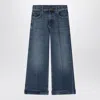 Golden Goose Dark Blue Washed-out Jeans In Blue