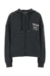 Golden Goose Deluxe Brand Dark Grey Cotton Oversize Ottaviano Sweatshirt In Black