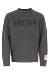Golden Goose Golden M S Regular Sweatshirt Distressed Cotton Jersey With Logo Clothing