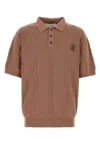 Golden Goose Dark Pink Cotton And Polyester Polo Shirt In Pink