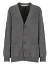 Golden Goose Darnelle Basic Cardigan In Gray