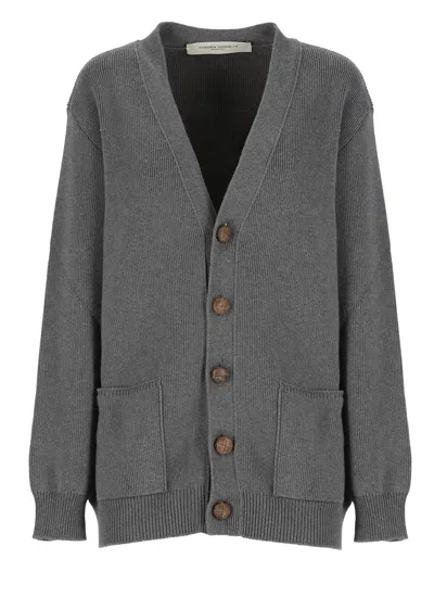 Golden Goose Darnelle Basic Cardigan In Gray