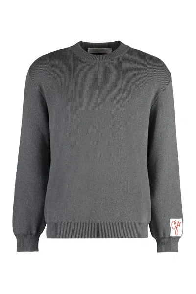 GOLDEN GOOSE GOLDEN GOOSE DAVIS COTTON CREW-NECK SWEATER