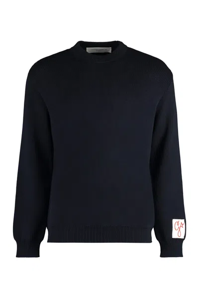 GOLDEN GOOSE DAVIS COTTON CREW-NECK SWEATER