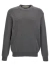 Golden Goose Cotton Ribbed Crewneck In Gray
