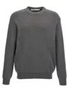 Golden Goose Cotton Ribbed Crewneck In Gray