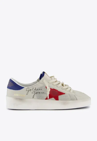 Golden Goose Db Ball Star Leather Low-top Sneakers In White