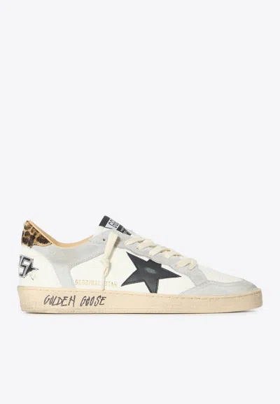 Golden Goose Db Ball Star Leather Low-top Sneakers In White