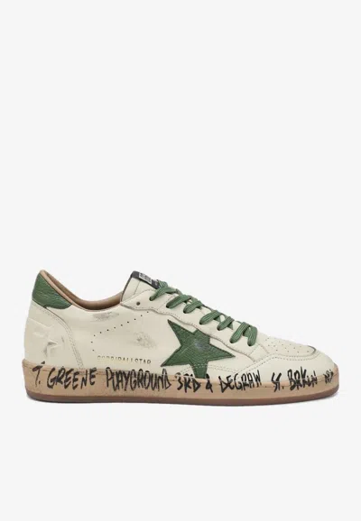 Golden Goose Db Ball-star Low-top Sneakers In White