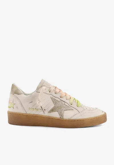 Golden Goose Db Ball Star Low-top Sneakers In White