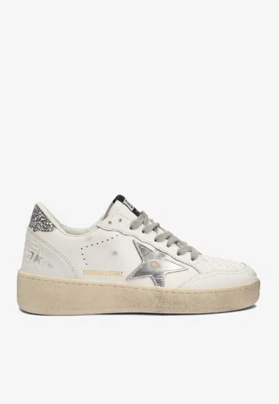 Golden Goose Db Ball Star Low-top Sneakers In Metallic