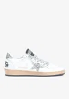 Golden Goose Db Ball Star Leather Low-top Sneakers In White