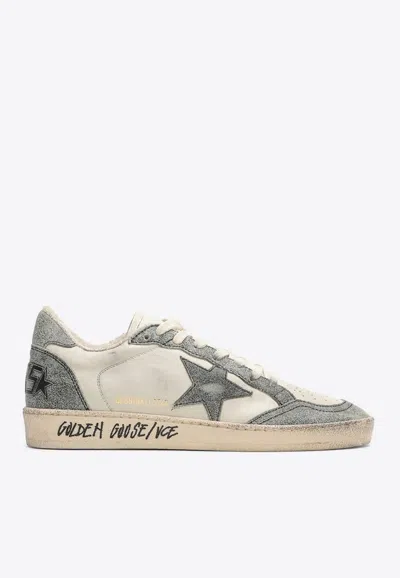 Golden Goose Db Ball Star Low-top Vintage Sneakers In White