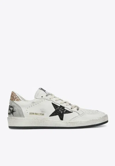 Golden Goose Db Ball Star Perforated Leather Low-top Sneakers In White