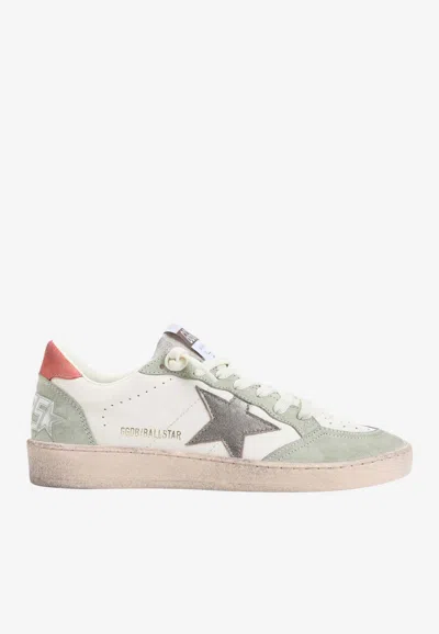 Golden Goose Db Ball Star Suede And Leather Sneakers In Multi