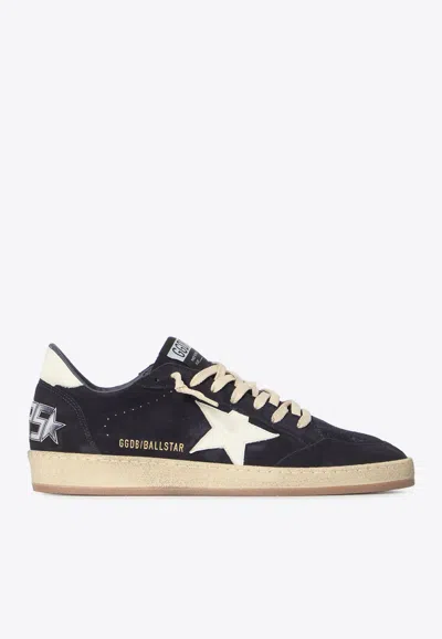 Golden Goose Db Ball Star Suede Low-top Sneakers In Black