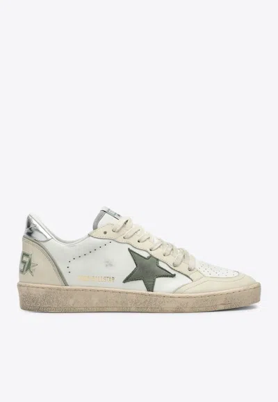 Golden Goose Db Ballstar Leather Low-top Sneakers In White