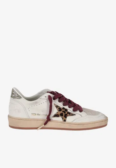 Golden Goose Db Ballstar Leather Low-top Sneakers In White