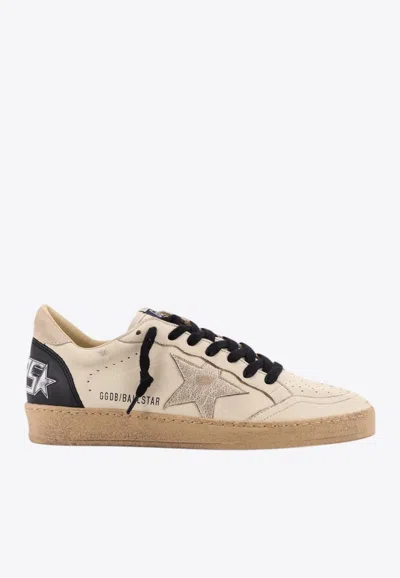 Golden Goose Db Ball-star Leather Sneakers In Neutral