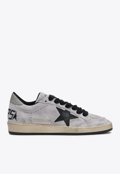 Golden Goose Db Ballstar Suede Low-top Sneakers In Lilac
