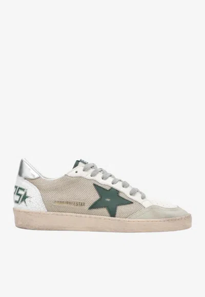 Golden Goose Db Ballstar Vintage-effect Sneakers In White