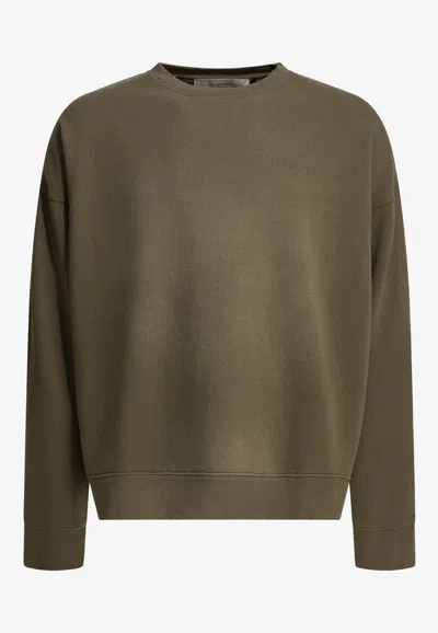 Golden Goose Db Basic Crewneck Sweatshirt In Green