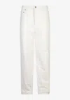 Golden Goose Db Basic Straight-leg Jeans In White
