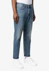 Golden Goose Db Basic Washed Slim Jeans In Blue