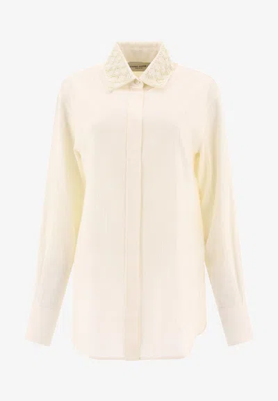 Golden Goose Db Batilda Buttoned Shirt In White