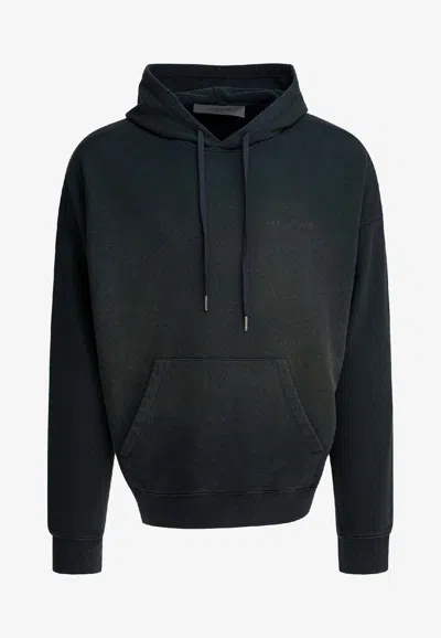 Golden Goose Db Bleached Effect Hooded Sweatshirt In Green