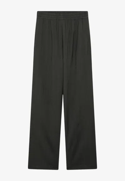 Golden Goose Db Britty Straight-leg Tailored Pants In Green