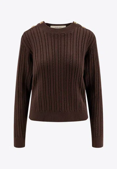 Golden Goose Db Cable-knit Crewneck Sweater