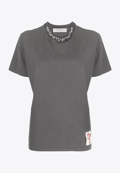 Golden Goose Db Crystal-embellished Crewneck T-shirt