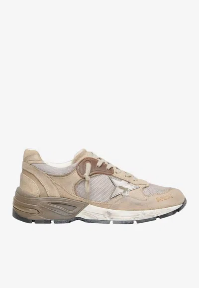 Golden Goose Db Dad-star Vintage Suede And Mesh Sneakers In Multi