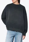 Golden Goose Db Distressed Faded Sweatshirt In Black