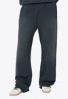Golden Goose Db Distressed Faded Track Pants In Black