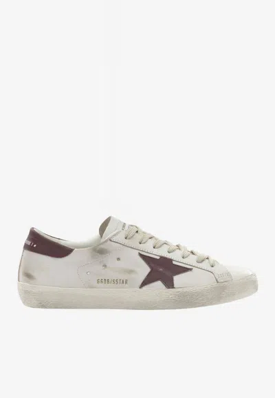 Golden Goose Db Distressed Leather Low-top Sneakers In White