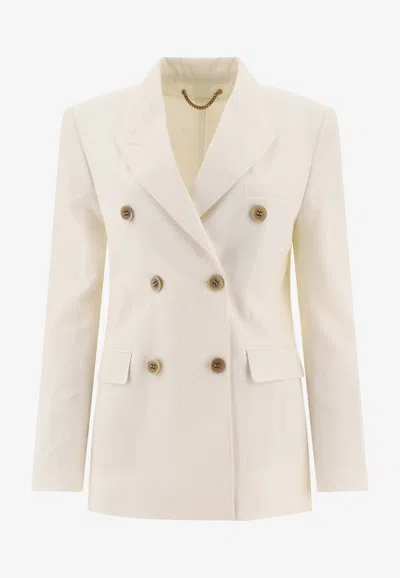 Golden Goose Db Diva Double-breasted Blazer In Neutral