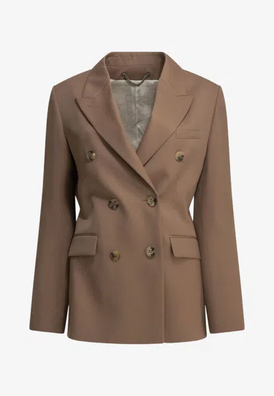 Golden Goose Db Diva Double-breasted Blazer In Pink