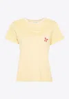 Golden Goose Db Doris Whipstitch-trim T-shirt In Yellow