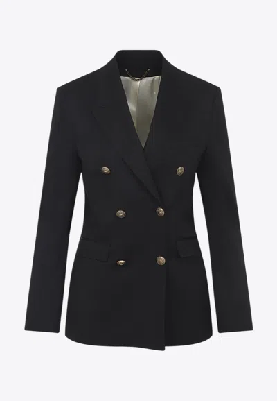 Golden Goose Db Double-breasted V-neck Blazer In Black