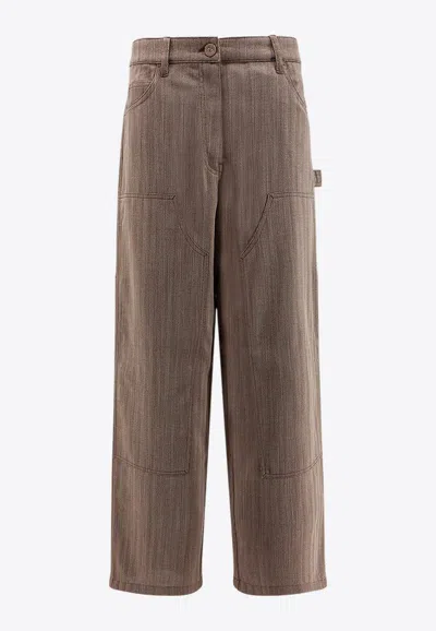 Golden Goose Db Double-knee Straight-leg Pants