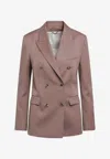 Golden Goose Db Double-breasted Tailored Blazer In Brown